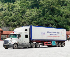 前3个公司、运输中的货物通过公路、信誉和质量在越南