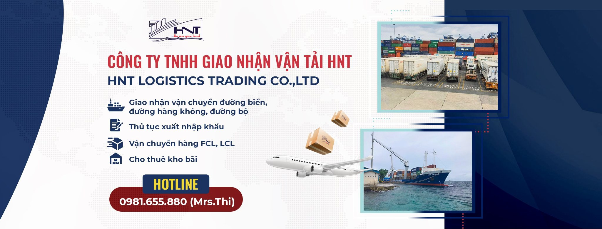 HNT - Đơn vị với hơn 12 năm kinh nghiệm về dịch vụ logistics